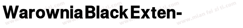 Warownia Black Exten字体转换